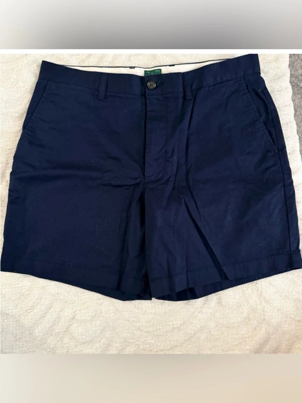 J. Crew Dark Blue Flat‎ Front Shorts 7” Like new.